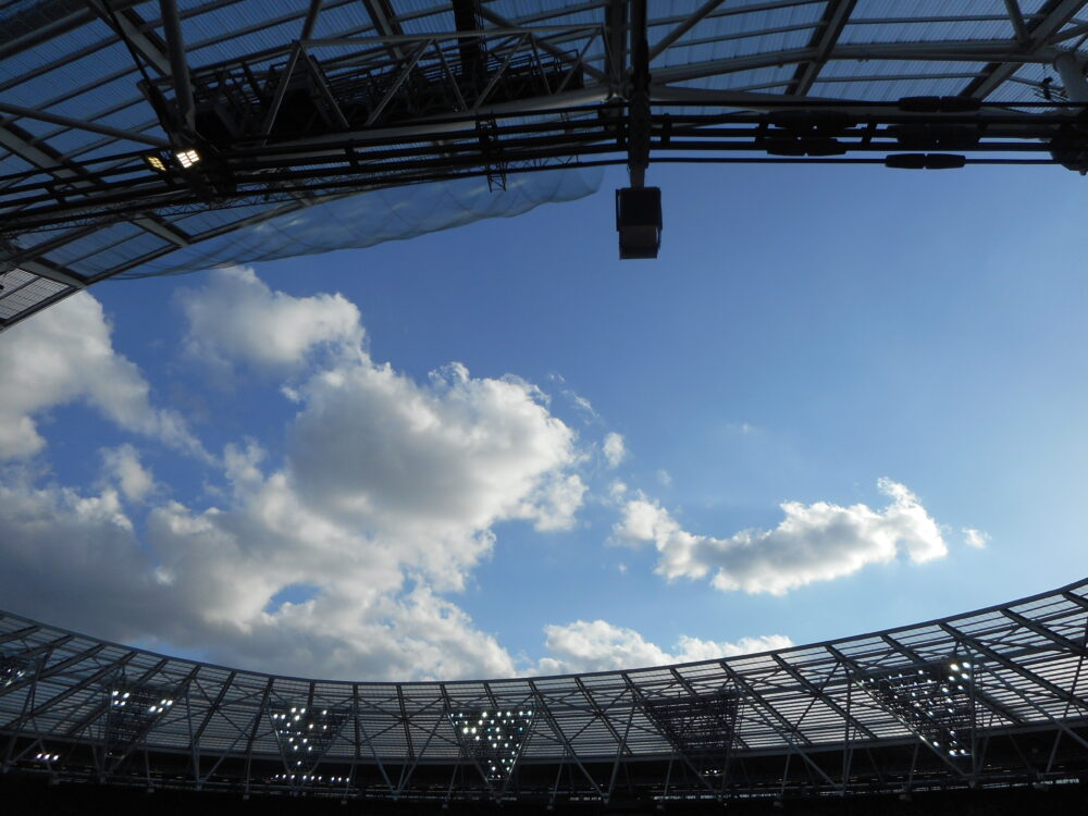 ロンドンシリーズ2019のスタジアム上空の眺め